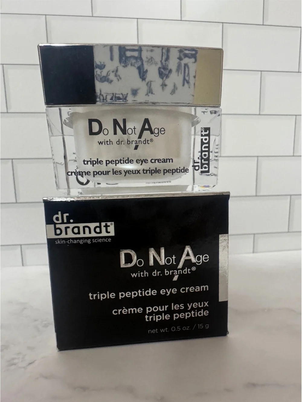 Dr. Brandt Do Not Age Triple Peptide Eye Cream 0.5 oz NEW Authentic